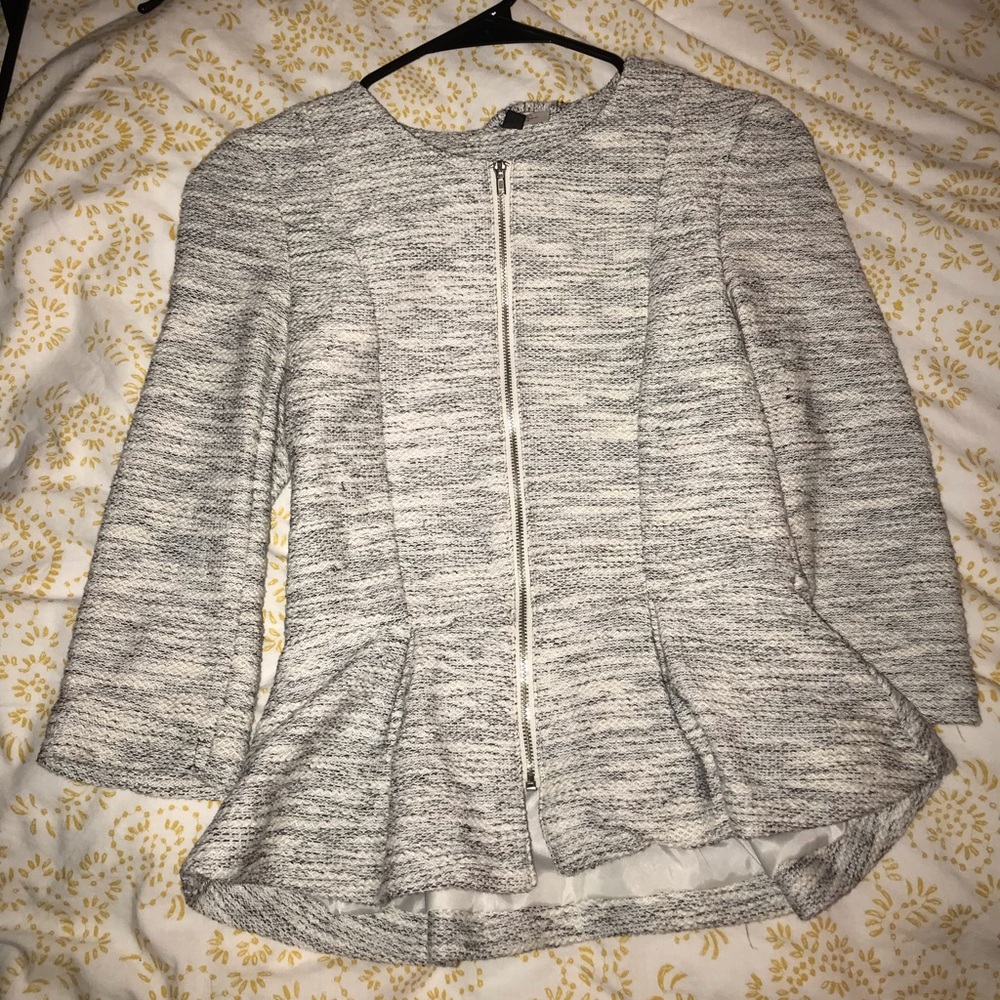 H&M Peplum ZIP-Front Blazer